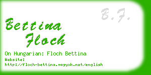 bettina floch business card